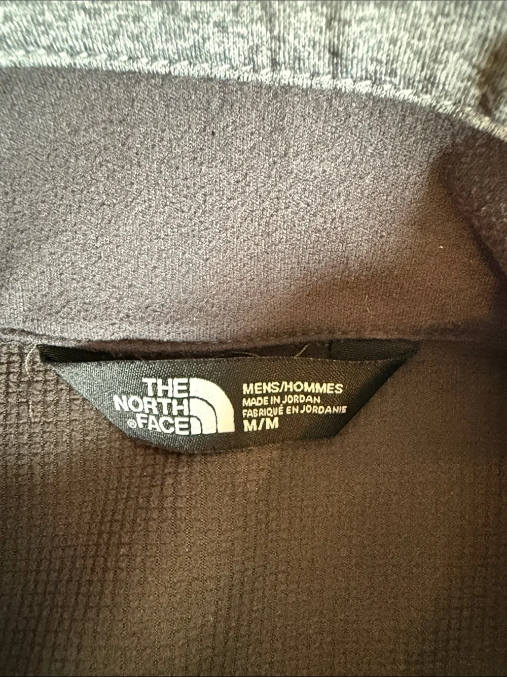 The North Face Men’s WindWall Full Zip Softshell Vest Sz Medium Light Grey Black